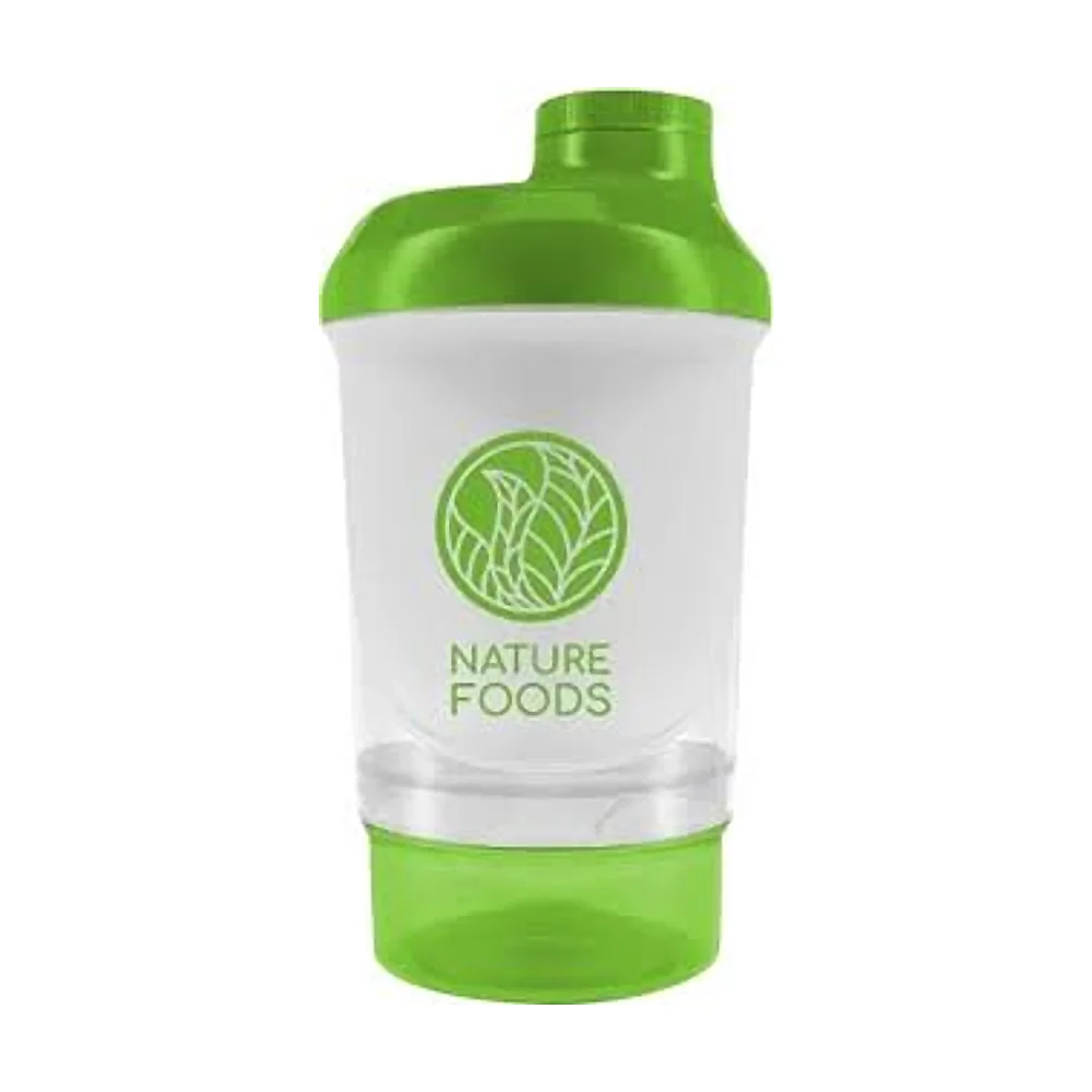 Шейкер Nature Foods Smart 300ml+150ml (White/grass green)