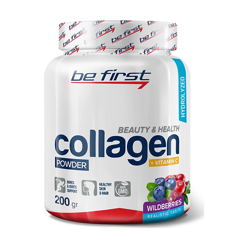 Препарат для суставов и связок Be First Collagen Powder + vit C 200 г