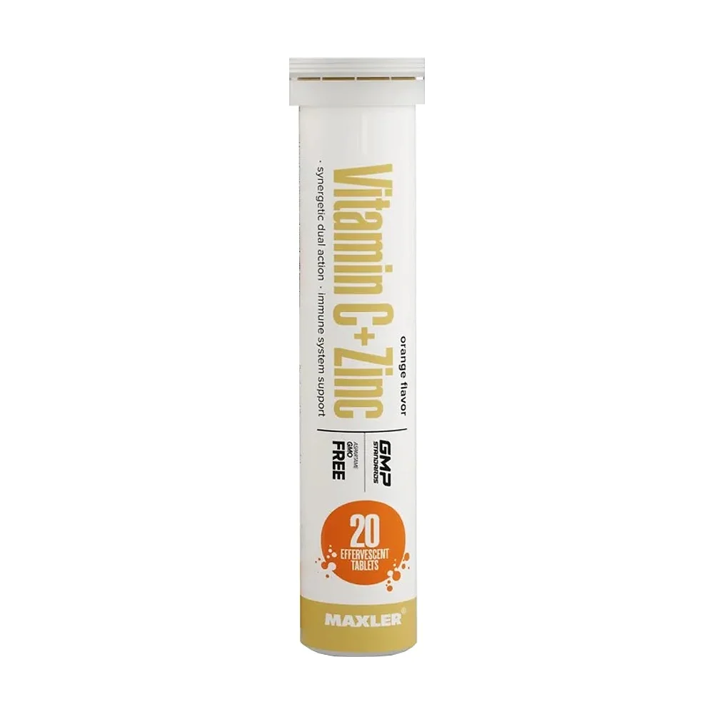 Витамин Maxler Vitamin C + Zinc Effervescent 20 шипучих таб
