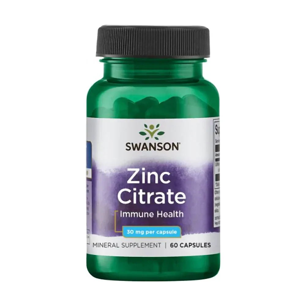 Минерал Swanson Zinc Citrate 60 капс