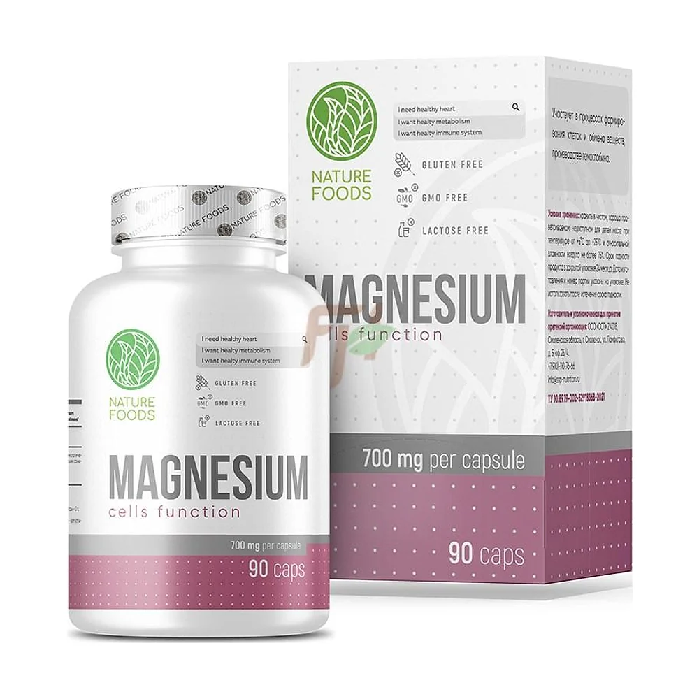Минерал Nature Foods Magnesium Citrate 700 мг 90 капс