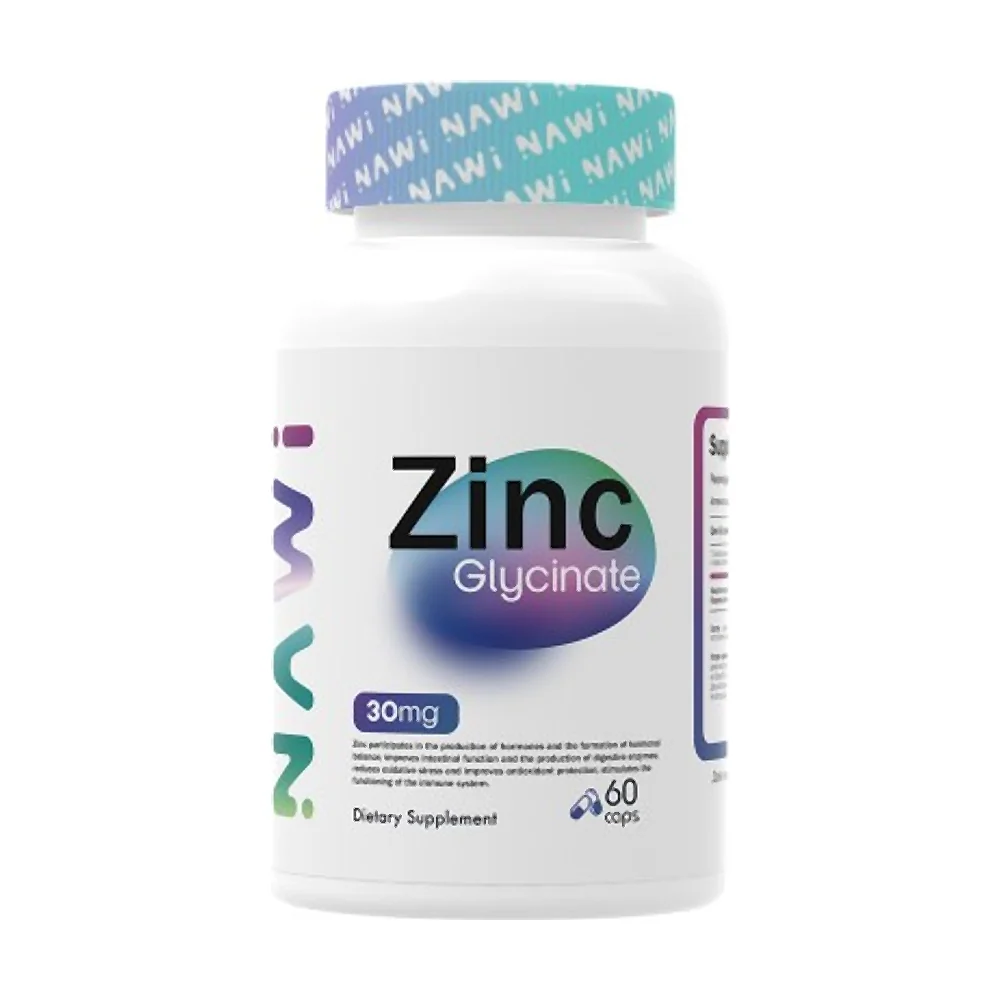 Минерал NAWI Zinc Glycinate 30 мг 60 капс