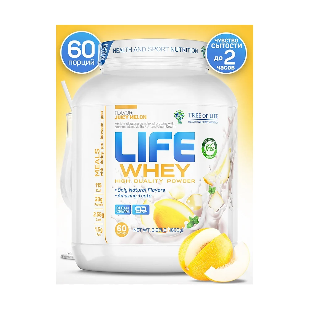 Протеин сывороточный Tree of Life LIFE Whey Protein 1800 г