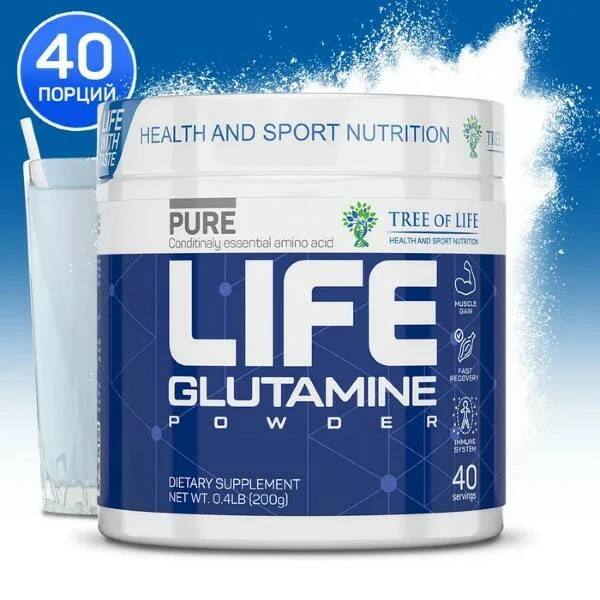 Аминокислота Tree of Life LIFE Glutamine 200 г