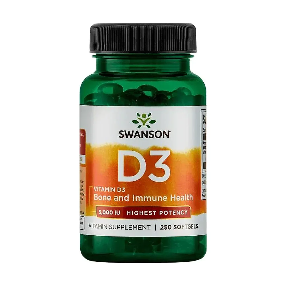 Витамин Swanson Vitamin D3 High 1000 IU (25 mcg)