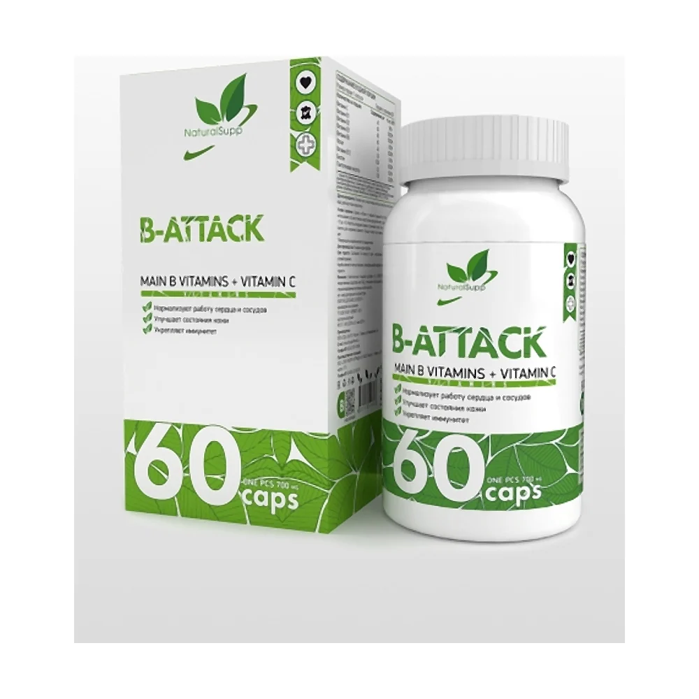 Витамины NaturalSupp B-attack 60 капс