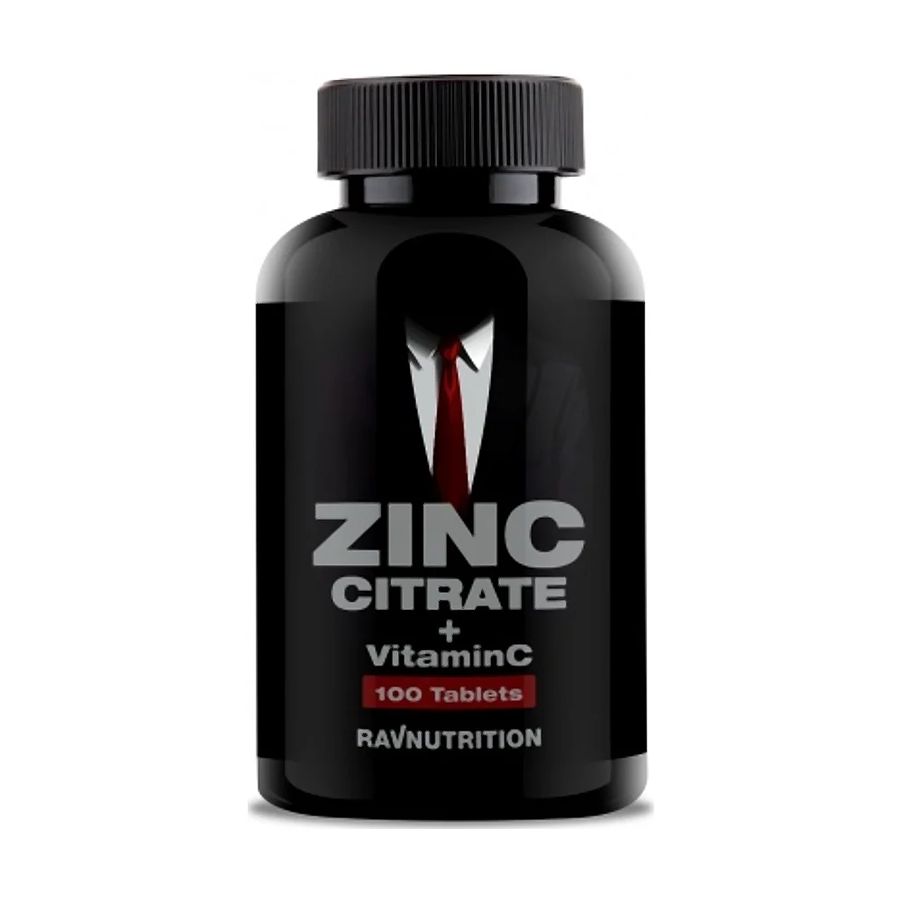 Минерал RAVNUTRITION Zinc Chelate бисглицинат 25мг +vit C 100 таб