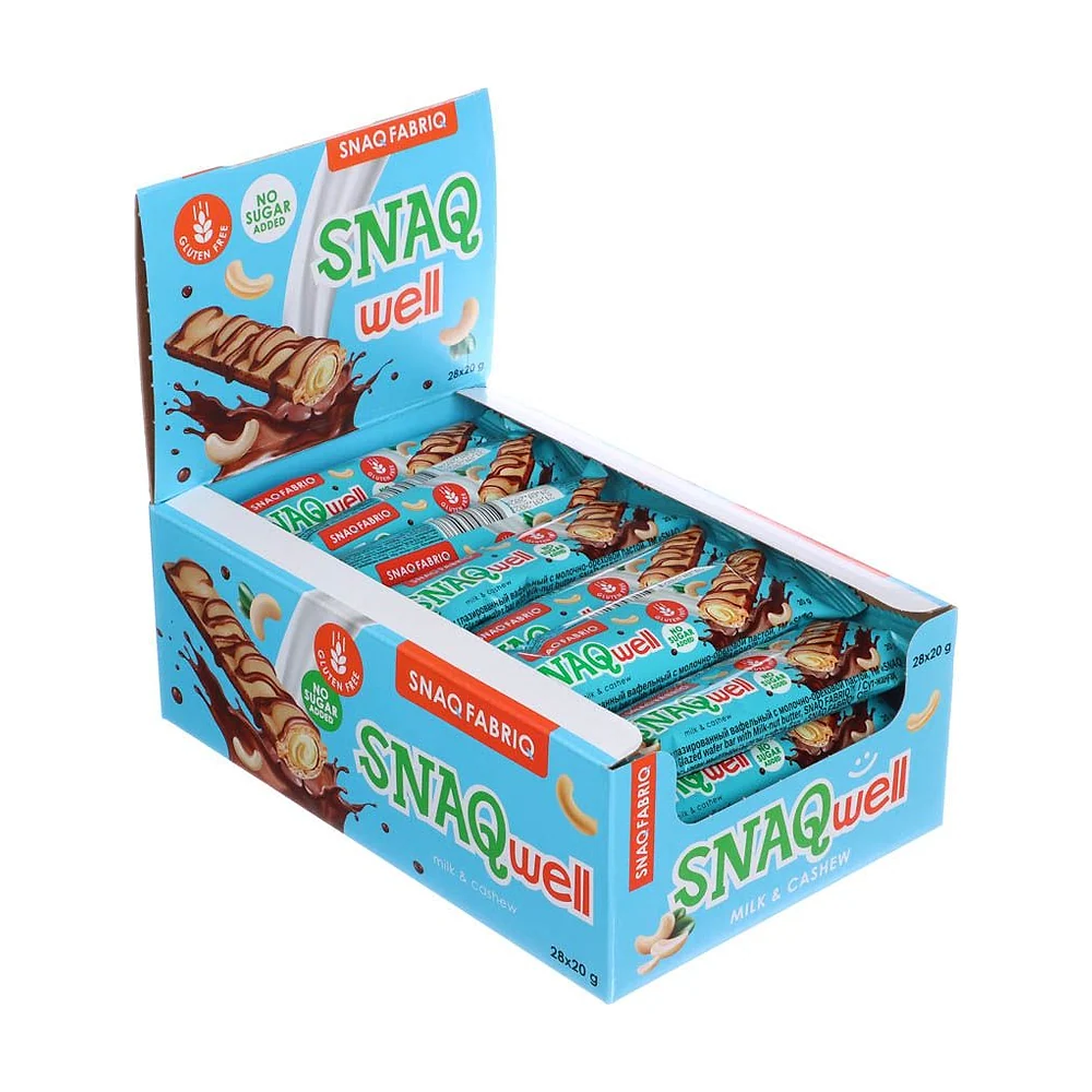 Батончик SNAQ FABRIQ глазированный вафельный 20 г