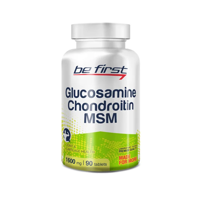Препарат для суставов и связок Be First Glucosamine+Chondroitin+MSM 90 таб
