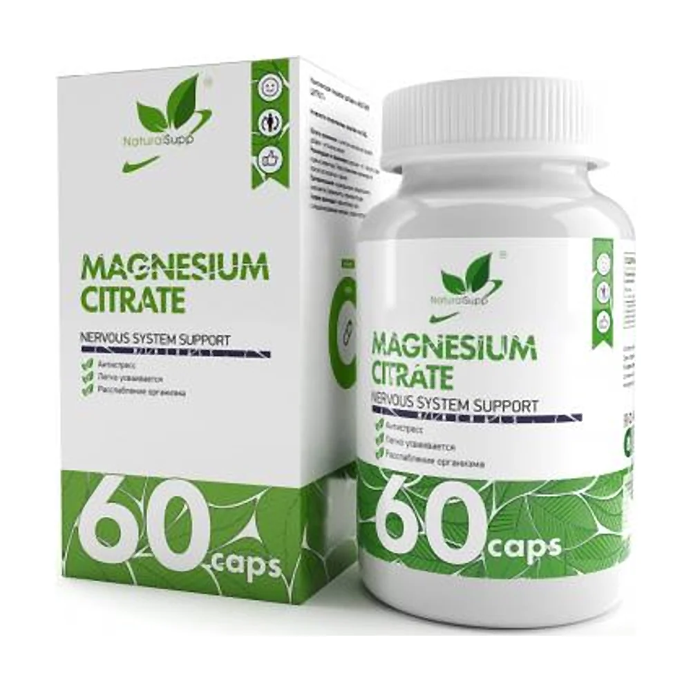 Минерал NaturalSupp Magnesium Citrate 150мг 60 капс